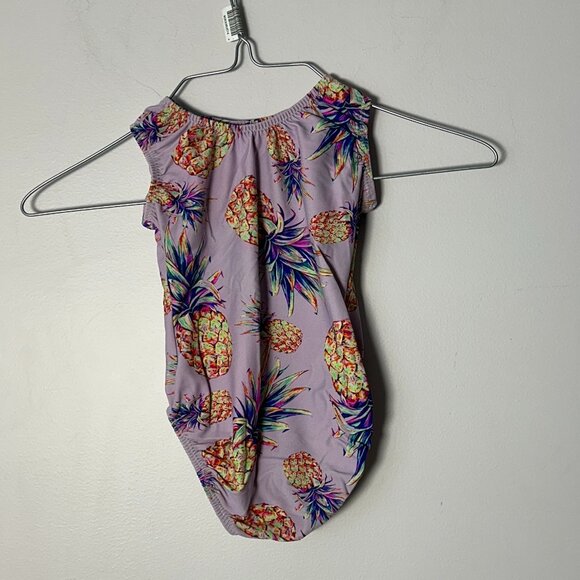 EUC Foxy's Leotards Purple Pineapples Girls 6 - Picture 3 of 3